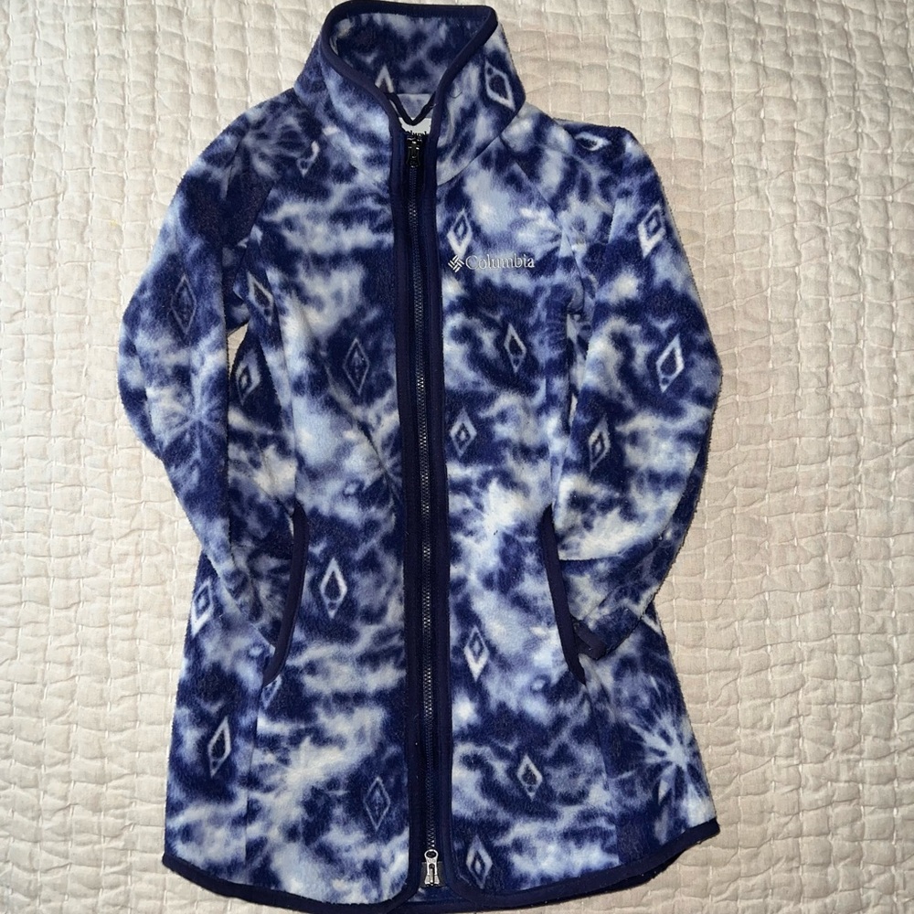 Columbia Frozen II Blue and White Fleece Jacket